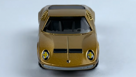 Тематическая Машинка Hot Wheels 1971 Lamborghini Miura SV Vintage Racing Club 1:64 HRT81/HRV03 Gold - Retromagaz, image 5