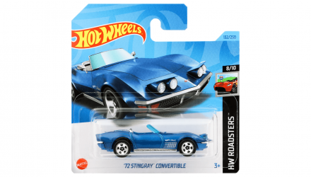 Машинка Базовая Hot Wheels '72 Stingray Convertible Roadsters 1:64 HKG60 Blue - Retromagaz, image 1