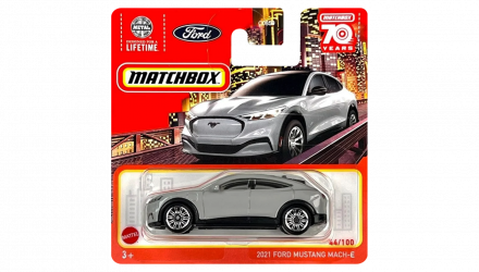 Машинка Большой Город Matchbox 2021 Ford Mustang Mach-E Metro 1:64 HLC84 Grey - Retromagaz, image 1