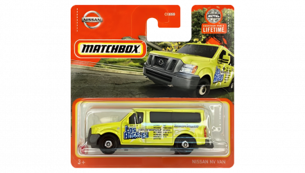 Машинка Большой Город Matchbox 2014 Nissan NV Van Highway 1:64 HVP00 Yellow - Retromagaz, image 1