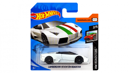 Машинка Базова Hot Wheels Lamborghini Reventon Roadster Roadsters 1:64 FYF70 White - Retromagaz, image 1