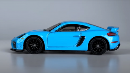 Машинка Premium Hot Wheels Porsche 718 Cayman GT4 Boulevard 1:64 HRT71 Blue - Retromagaz, image 4