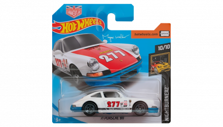 Машинка Базовая Hot Wheels '71 Porsche 911 Magnus Walker Nightburnerz 1:64 FJV41 White - Retromagaz, image 1