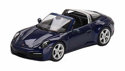 Машинка Premium MINI GT Porsche 911 Targa 4S 1:64 Blue - Retromagaz, image 1