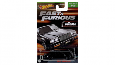 Тематическая Машинка Hot Wheels Buick Regal GNX Fast & Furious 1:64 HNR88/HNT04 Black - Retromagaz, image 1