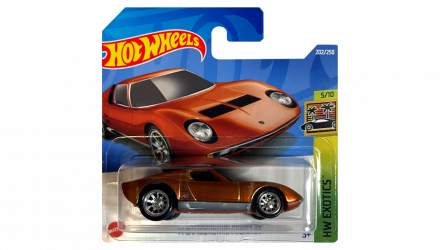 Машинка Базовая Hot Wheels `71 Lamborghini Miura SV Super Treasure Hunt STH Exotics 1:64 HCY13 Orange - Retromagaz, image 1