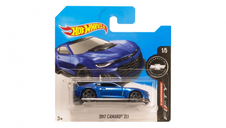 Машинка Базова Hot Wheels 2017 Camaro ZL1 Camaro Fifty 1:64 DVC44 Blue - Retromagaz, image 1