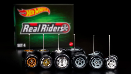 Колеса Hot Wheels 24шт Real Riders Wheels Pack - Set 4 Red Line Club RLC 1:64 HGK89 Black - Retromagaz, image 2