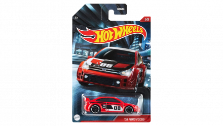 Тематическая Машинка Hot Wheels '08 Ford Focus Cult Racers 1:64 GRP18 Red - Retromagaz, image 1