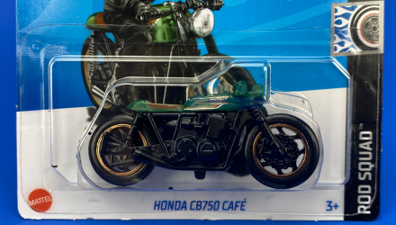 Машинка Базова Hot Wheels Honda CB750 Cafe Rod Squad 1:64 HTC61 Black - Retromagaz, image 1