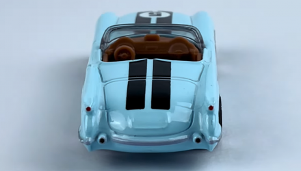 Тематическая Машинка Hot Wheels 1955 Corvette Vintage Racing Club 1:64 HRT81/HRV01 Blue - Retromagaz, image 6