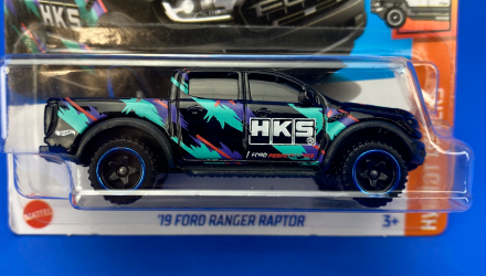 Машинка Базова Hot Wheels '19 Ford Ranger Raptor HKS Hot Trucks 1:64 HTC29 Black - Retromagaz, image 1