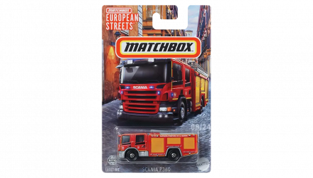 Тематическая Машинка Matchbox Scania P 360 European Streets 1:64 HVV05/HVV33 Red - Retromagaz, image 1