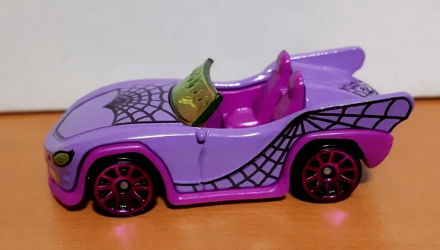 Машинка Базовая Hot Wheels Monster High Ghoul Mobile Screen Time 1:64 HRY45 Purple - Retromagaz, image 2