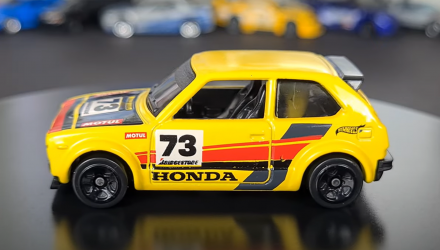 Машинка Базовая Hot Wheels '73 Honda Civic Custom Compact Kings 1:64 HTC19 Yellow - Retromagaz, image 4