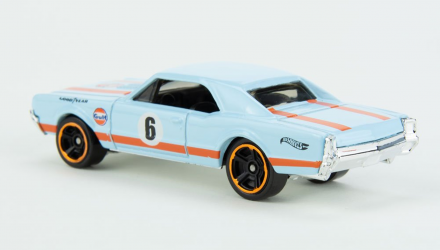 Машинка Базовая Hot Wheels '67 Oldsmobile 442 Gulf Muscle Mania 1:64 GTB41 Light Blue - Retromagaz, image 3