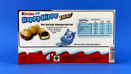 Набір Батончик Kinder Happy Hippo Cocoa 5 Pieces 103g 10шт - Retromagaz, image 3