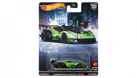 Машинка Premium Hot Wheels Lamborghini Essenza SCV12 Exotic Envy 1:64 HCJ29 Green - Retromagaz, image 1