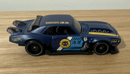 Машинка Базова Hot Wheels Custom '68 Camaro Slammed 1:64 HKG68 Blue - Retromagaz, image 3