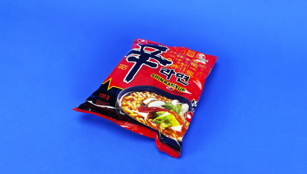 Лапша Nongshim Shin Ramyun Грибы Овощи Острая 120g - Retromagaz, image 1