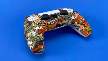 Чохол Силіконовий RMC PlayStation 5 Graffiti Stack Orange Новий - Retromagaz, image 1