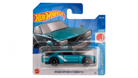 Машинка Базова Hot Wheels Nissan Skyline H/T 2000GT-X J-Imports 1:64 HCV11 Green - Retromagaz, image 1