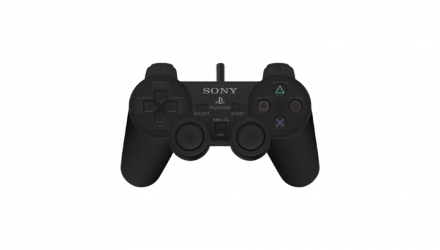 Набор Консоль Sony PlayStation 2 Slim SCPH-7xxx Chip Black Б/У  + Геймпад Проводной DualShock 2 SCPH-10010 - Retromagaz, image 2