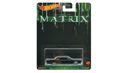 Машинка Premium Hot Wheels The Matrix '64 Lincoln Continental Rep. Entertainment 1:64 HCP06 Black - Retromagaz, image 1