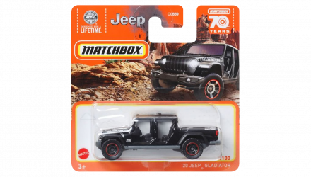 Машинка Большой Город Matchbox '20 Jeep Gladiator Off-Road 1:64 HLD26 Black - Retromagaz, image 1