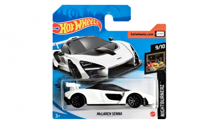 Машинка Базовая Hot Wheels McLaren Senna Nightburnerz 1:64 GHD18 White - Retromagaz, image 1