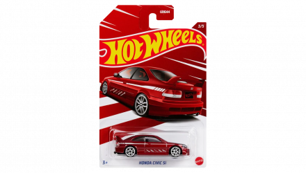 Тематическая Машинка Hot Wheels Honda Civic Si Honda 1:64 HDH21 Red - Retromagaz, image 1