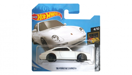 Машинка Базова Hot Wheels '96 Porsche Carrera Nightburnerz 1:64 FYB71 White - Retromagaz, image 1