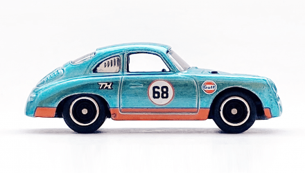 Машинка Базова Hot Wheels Porsche 356 Outlaw	Gulf Super Treasure Hunt STH Speed Graphics 1:64 GTD08 Blue - Retromagaz, image 3