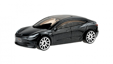 Тематическая Машинка Hot Wheels Tesla Model 3 Luxury Sedans 1:64 HDH14 Black - Retromagaz, image 2