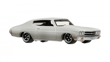 Тематична Машинка Hot Wheels 1970 Chevelle SS Dominic Toretto Fast & Furious 1:64 HNR88/HRW47 Grey - Retromagaz, image 4