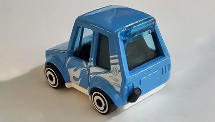 Машинка Базовая Hot Wheels Tooned Volkswagen Golf MK1 Treasure Hunts Tooned 1:64 HKK96 Light Blue - Retromagaz, image 3