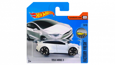 Машинка Базовая Hot Wheels Tesla Model X Factory Fresh 1:64 DTX01 White - Retromagaz, image 1