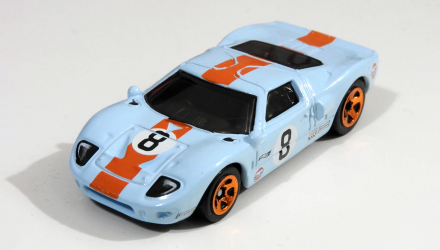 Машинка Базовая Hot Wheels Ford GT-40 Gulf Race Day 1:64 GHC55 Light Blue - Retromagaz, image 2