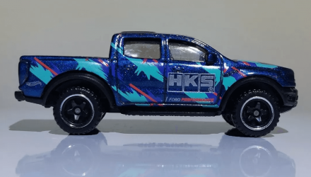 Машинка Базовая Hot Wheels '19 Ford Ranger Raptor HKS Hot Trucks 1:64 HTD05 Blue - Retromagaz, image 3