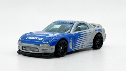 Машинка Базова Hot Wheels '95 Mazda RX-7 Falken Drift 1:64 HCX62 Silver - Retromagaz, image 2