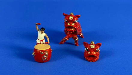 Фигурка American Diorama Lion Dance 1:64 Red - Retromagaz, image 1