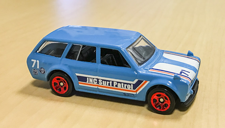 Машинка Базовая Hot Wheels '71 Datsun Bluebird 510 Wagon Surf's Up 1:64 FBD29 Blue - Retromagaz, image 6