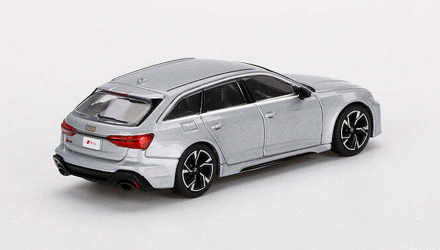 Машинка Premium MINI GT Audi RS 6 Avant Carbon Black Edition 1:64 Silver - Retromagaz, image 3