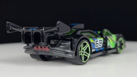 Тематическая Машинка Hot Wheels GT Hunter Neon Speeders 1:64 HLH72/HLH77 Black - Retromagaz, image 3