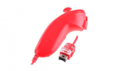 Контролер Дротовий Nintendo Wii RVL-004 Nunchuk Red 1m Б/У - Retromagaz, image 2