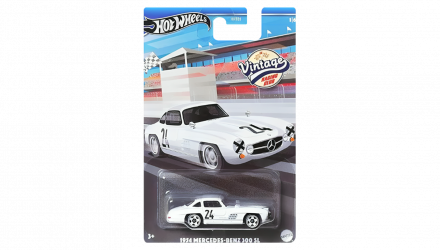 Тематическая Машинка Hot Wheels 1954 Mercedes-Benz 300 SL Vintage Racing Club 1:64 HRT81/HRV00 White - Retromagaz, image 1