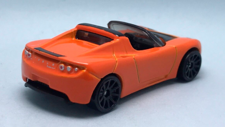 Машинка Базова Hot Wheels Tesla Roadster Then and Now 1:64 HKJ44 Orange - Retromagaz, image 3