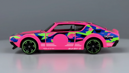 Тематична Машинка Hot Wheels Nissan Skyline 2000GT-R Neon Speeders 1:64 HLH72/HRW69 Pink - Retromagaz, image 4