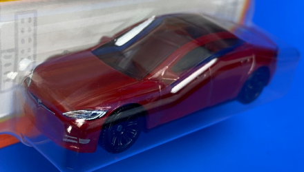 Машинка Большой Город Matchbox Tesla Model S Metro 1:64 HVN70 Red - Retromagaz, image 1