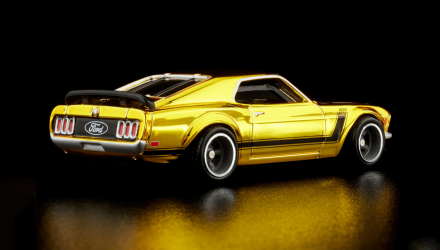 Машинка Premium Hot Wheels '70 Ford Mustang Boss 302 Red Line Club RLC 1:64 HWF17 Yellow - Retromagaz, image 2